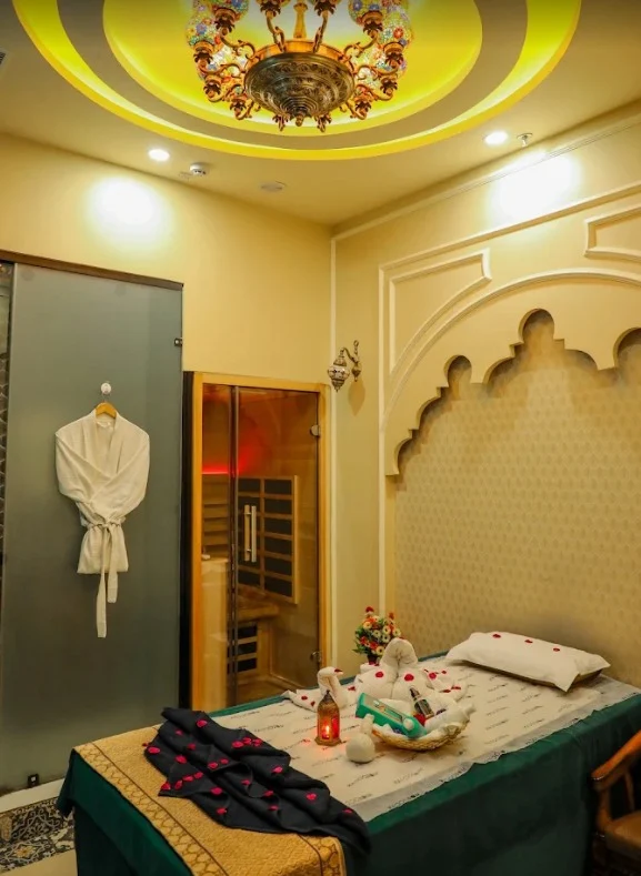 Private treatment suite with steam shower at Just Relax Thai Spa
